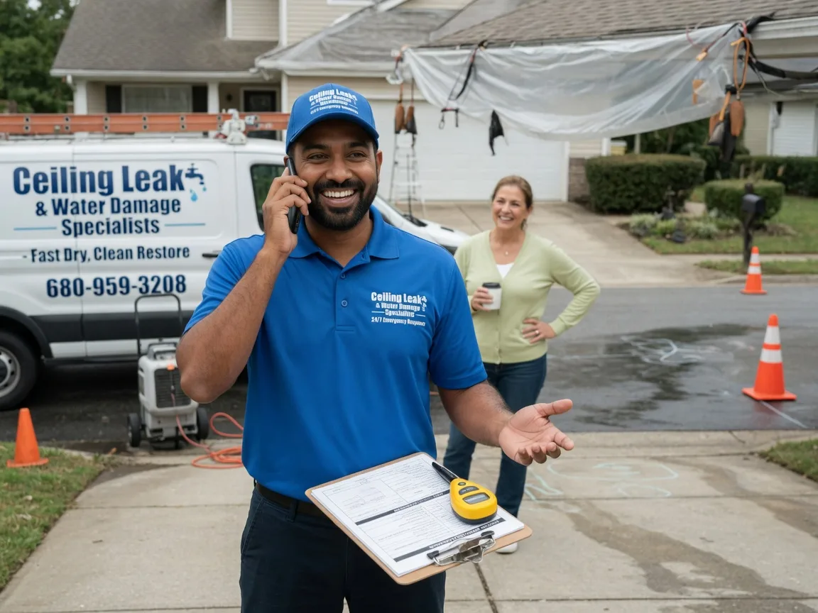 Ceiling Leak Cleanup New Caney, TX FAQs